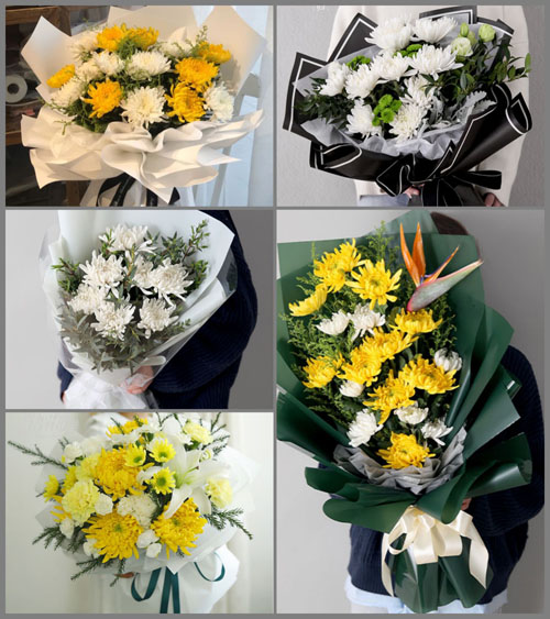 山东莱芜莱城区大王庄镇四合街村白事花束代送